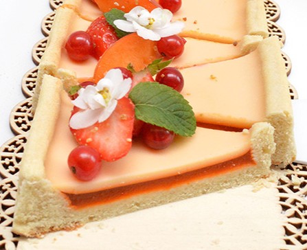 Tarte panna cotta abricot